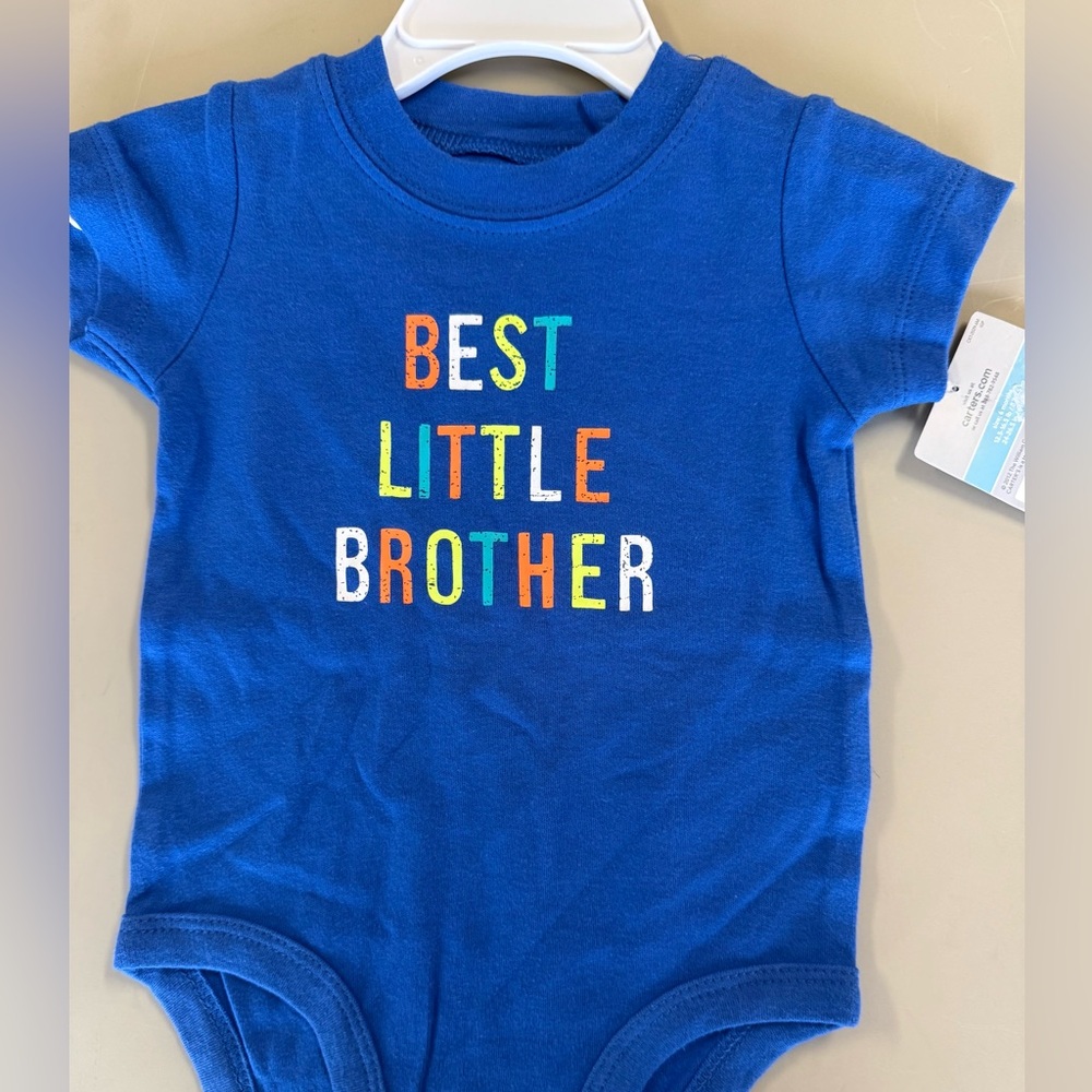 Carter's Blue Slogan Onesie